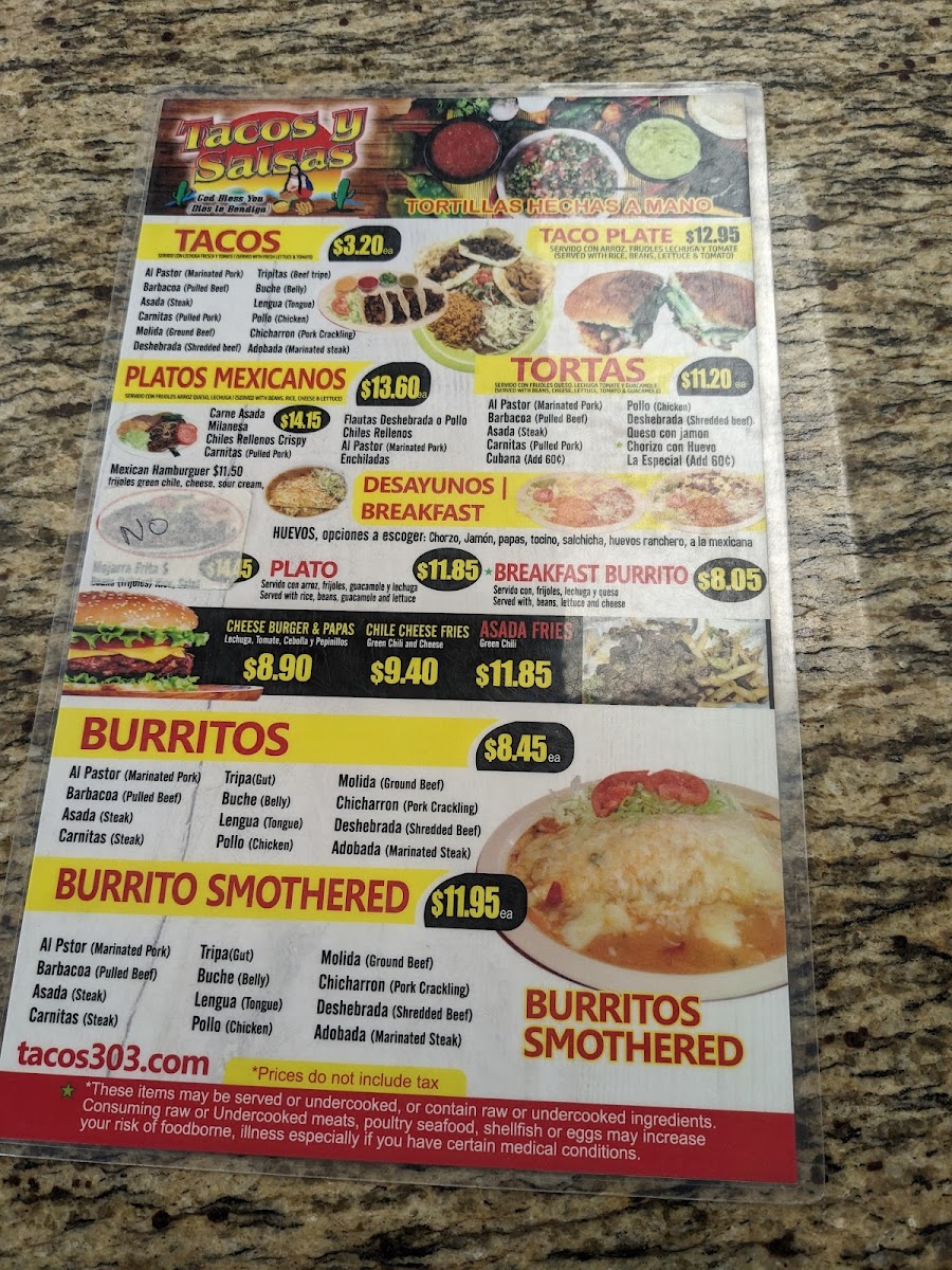 Tacos Y Salsas Menu - Image 4